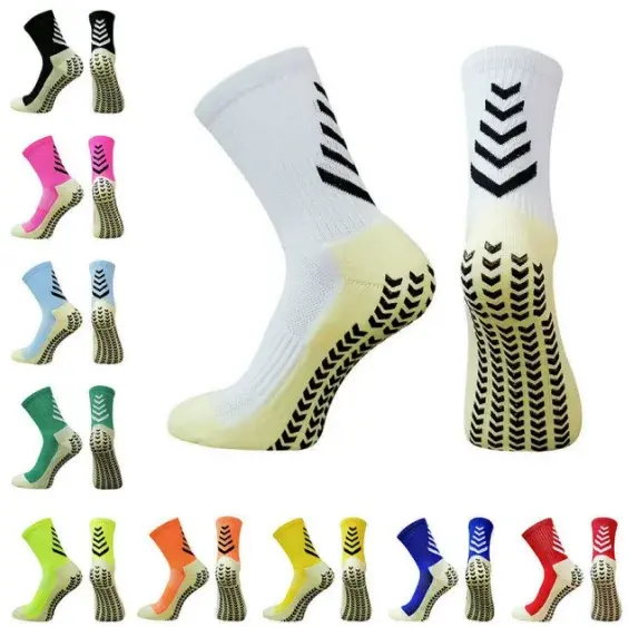 China Cmax Custom Logo Football Grip Socks Soccer Football Socks with Grips Custom Design Anti Slip Grip Socks Supplier, Factories
