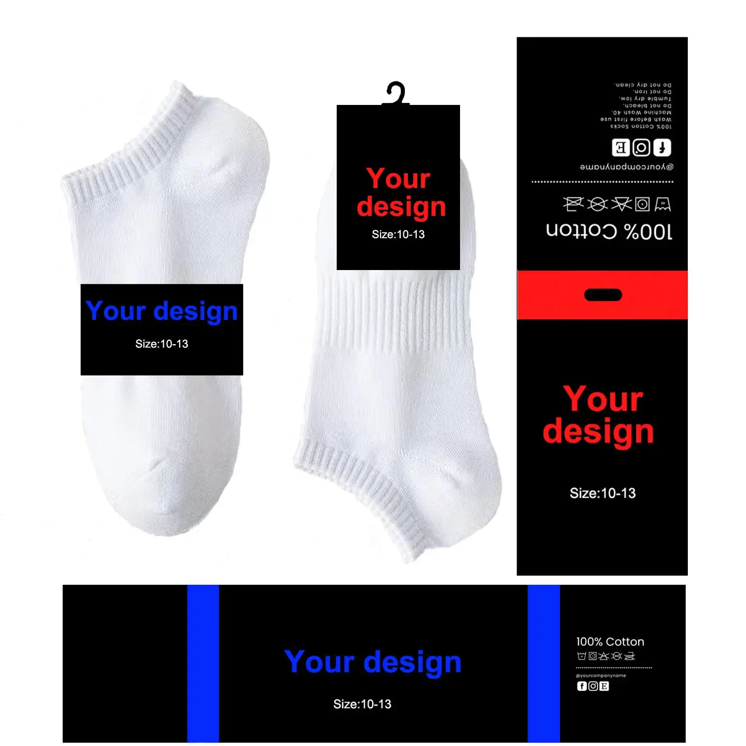 Wholesale New White and Black Polyester Cotton Sports Socks Comfortable Crew for Running Training Fitness Summer Season