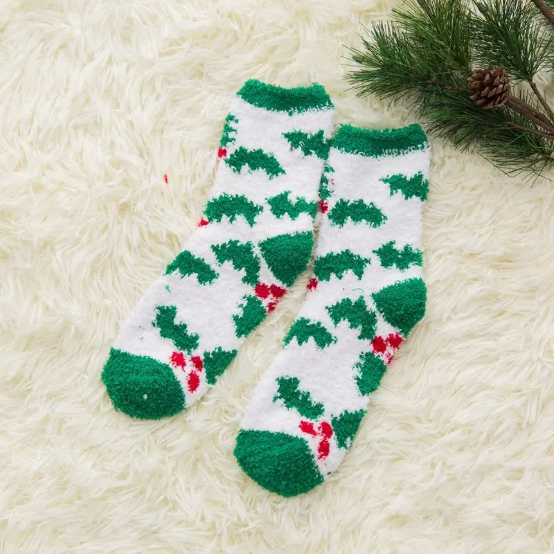 Wholesale Christmas Holiday Socks Warm Winter Cozy Socks Fuzzy Socks Manufacturers, Supplier