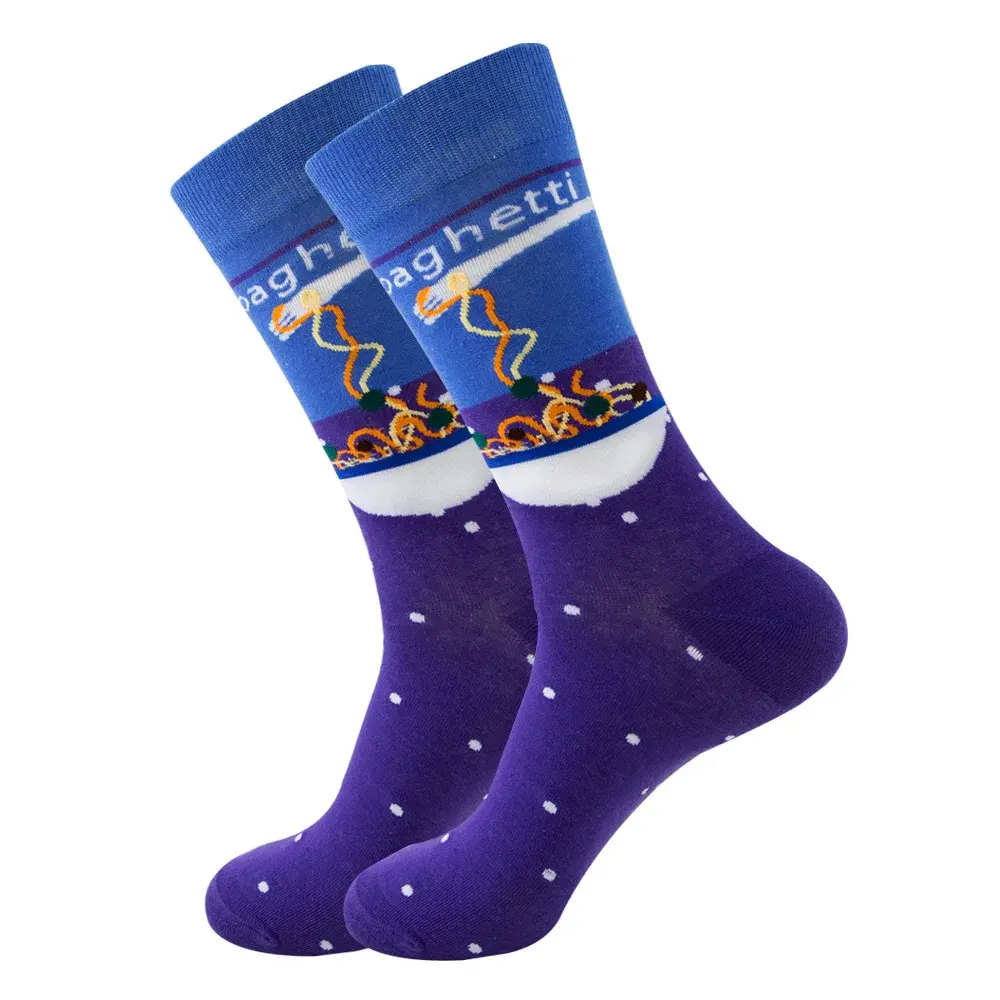 China Cmax Wholesale Oem Custom Logo Print Designs Cartoon Unisex Women Men Bamboo Cotton Crazy Funny Color Crew Happy Sock Manufacturers, Suppliers