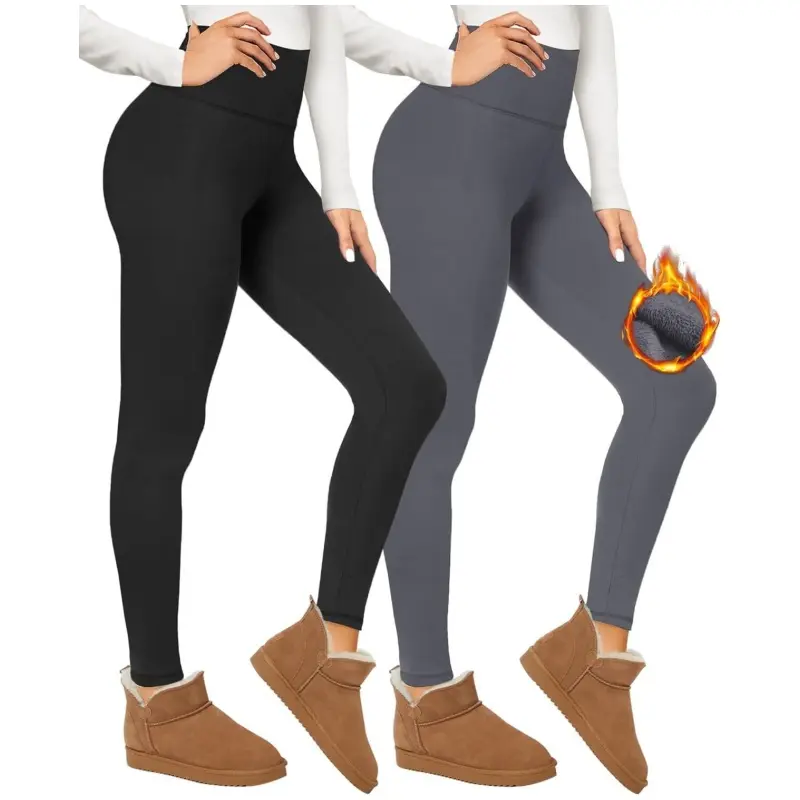 Wholesale Thermal Winter Warm colorful fleece Yoga Pants Supplier, Suppliers