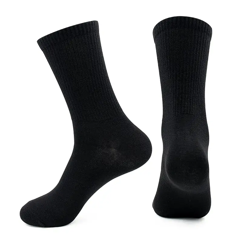 Wholesale For Amazon Cross-Border Sports Socks Men's Women's Casual Mid-Calf White Cotton Socks Long Rubber Band Summer Combed Cotton Manufacturer, Factory