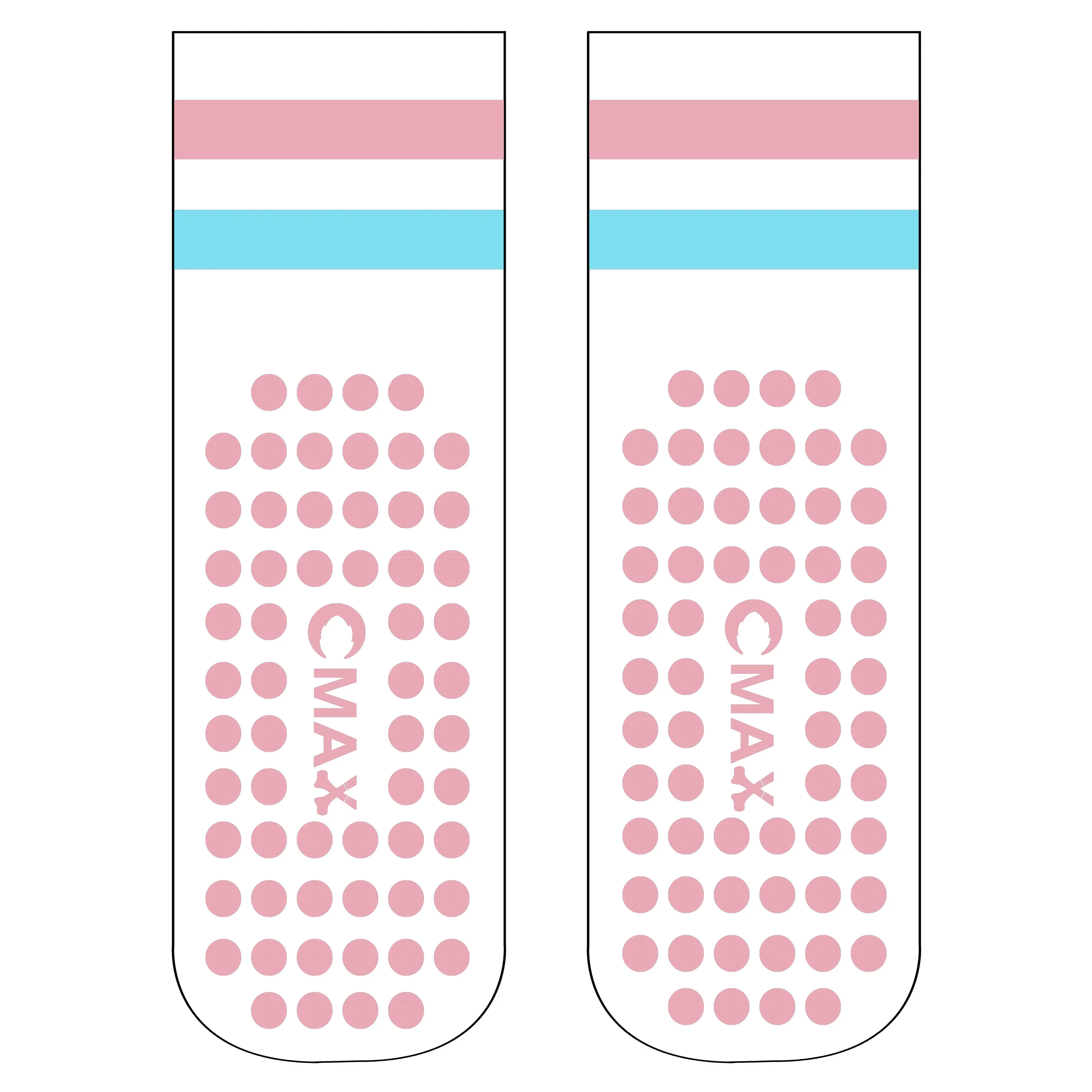 China CMAX Custom Design Pilates Socks With Grips Cotton Non-slip Ruffle Yoga Socks for Women Manufacturer, Supplier