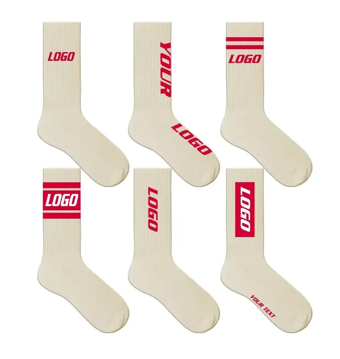 Wholesale High Quality Custom Designed Breathable Sports Socks Men Women Quick Dry Crew Logo Bottom Body Cuff Knitted Autumn High Ankle Supplier, Suppliers