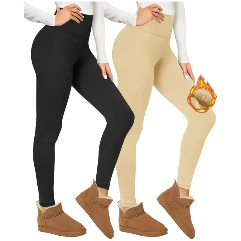Wholesale Thermal Winter Warm colorful fleece Yoga Pants Supplier, Suppliers