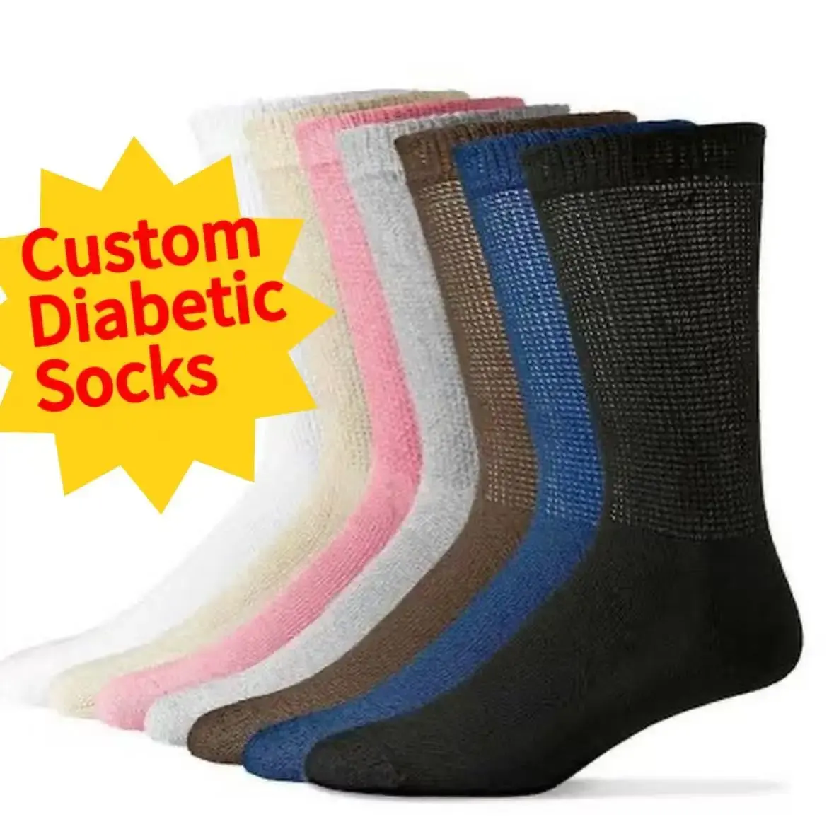 China CMAX Wholesale Custom High Quality Extra Wide Non Binding Full Cushioned Soft OEM Comfortable Diabetic Bamboo Socks Manufacturers, Suppliers