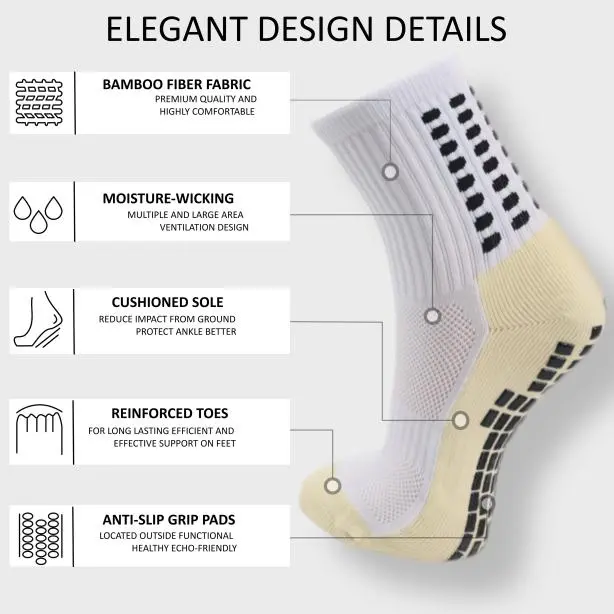 Wholesale High quality kids adults grip sport socks hot sale solid simple design OEM terry grip sport socks Supplier, Factory
