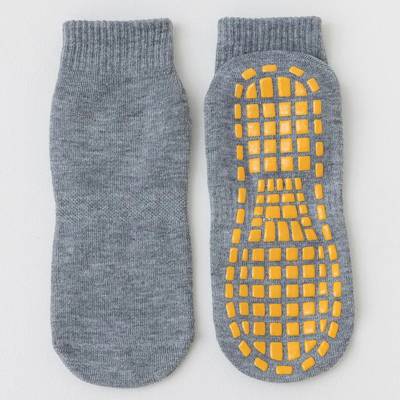 gray trampoline grip socks