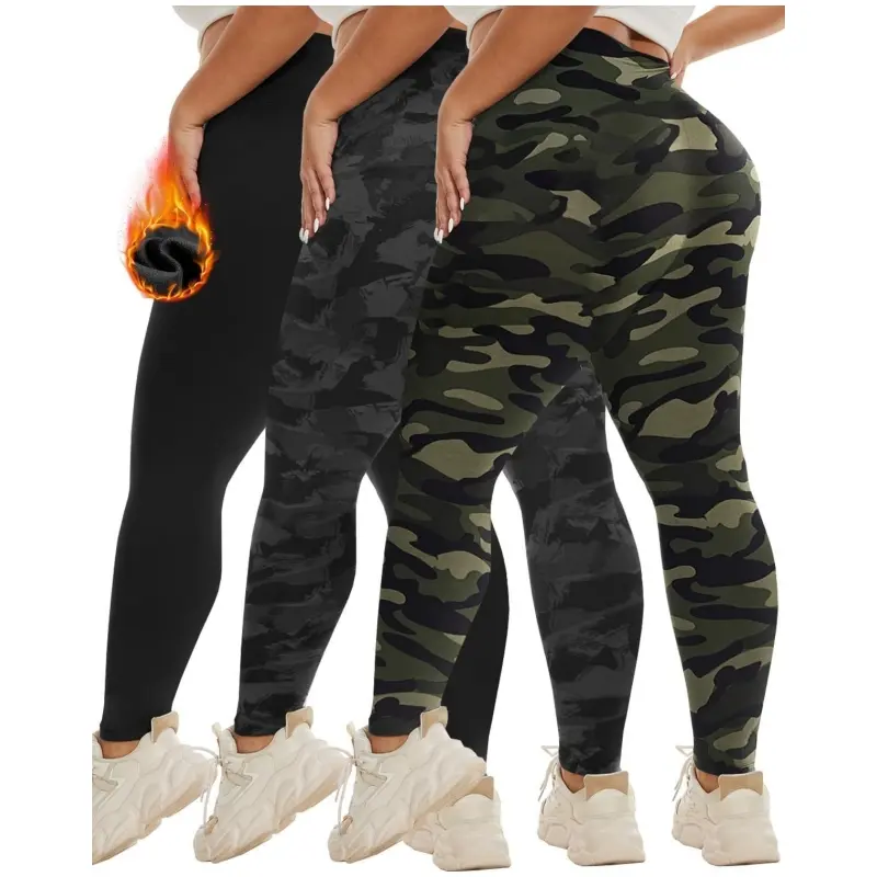 Wholesale Thermal Winter Warm colorful fleece Yoga Pants Supplier, Suppliers