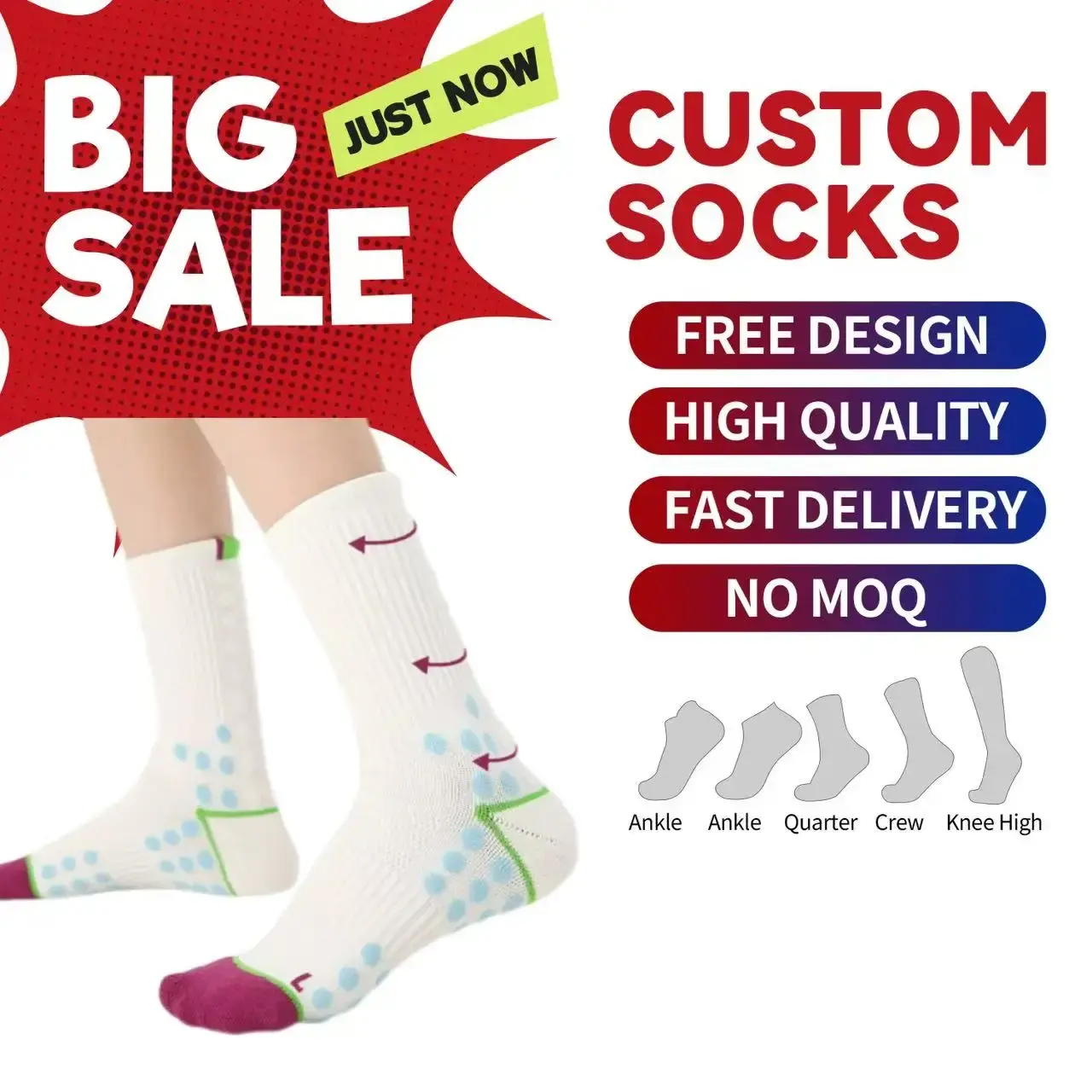 China CMAX Wholesale High Quality Custom logo Sport Socks Packaging Compression Running Crew OEM Men Women Sport Socks Manufacturers, Suppliers