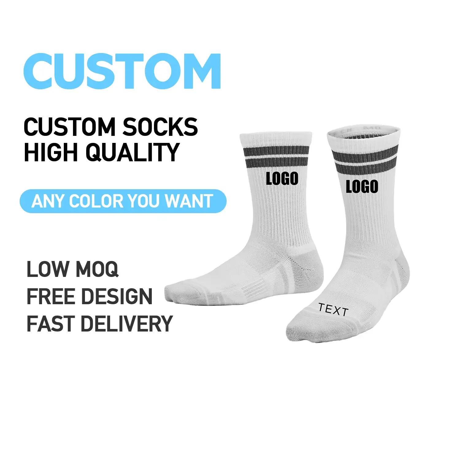 Wholesale Custom High Quality Jacquard Knitted Custom Design Crew Cotton Socks Sports Breathable Quick Dry Spring Men Manufacturer, Manufacturers