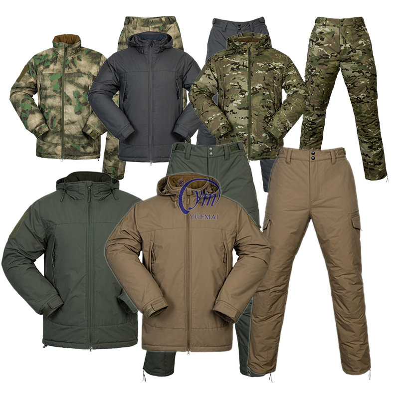Hiking Winter Warm Waterproof Jacket Pant Outdoor Uniform Tactical Jacket for Men