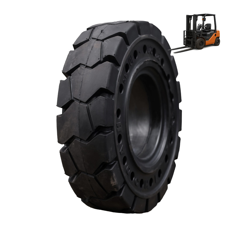 Long-Lasting Smooth Solid Tire for All Terrain Conditions (6.00-9 600X9)