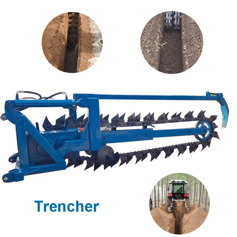 Agricultural Field Orchard Large Deep Trenching Machine for Sale Chain Trenching Machine