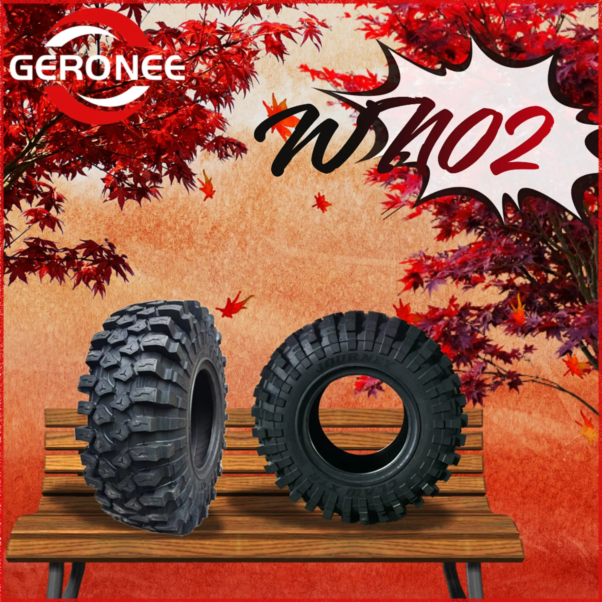 Geronee Mud Terrain Competition Extreme off-Road Racing 4X4 Light Truck SUV Mt LTR 33s 35s 37s 38.5s 40s 43s 45s 4WD Tires 43X15.5-17 38.5X12.5-16 33X12.5-17