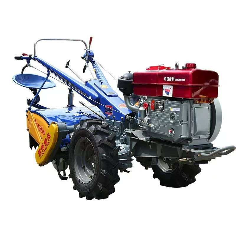 Wholesale 15-22HP Hand-Cranked Walking Tractor High-Quality Farm Household Agricultural Equipment China Factory Direct Sale