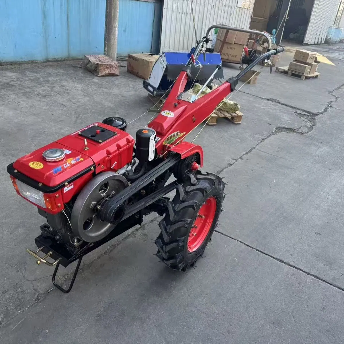 Wholesale 15-22HP Hand-Cranked Walking Tractor High-Quality Farm Household Agricultural Equipment China Factory Direct Sale
