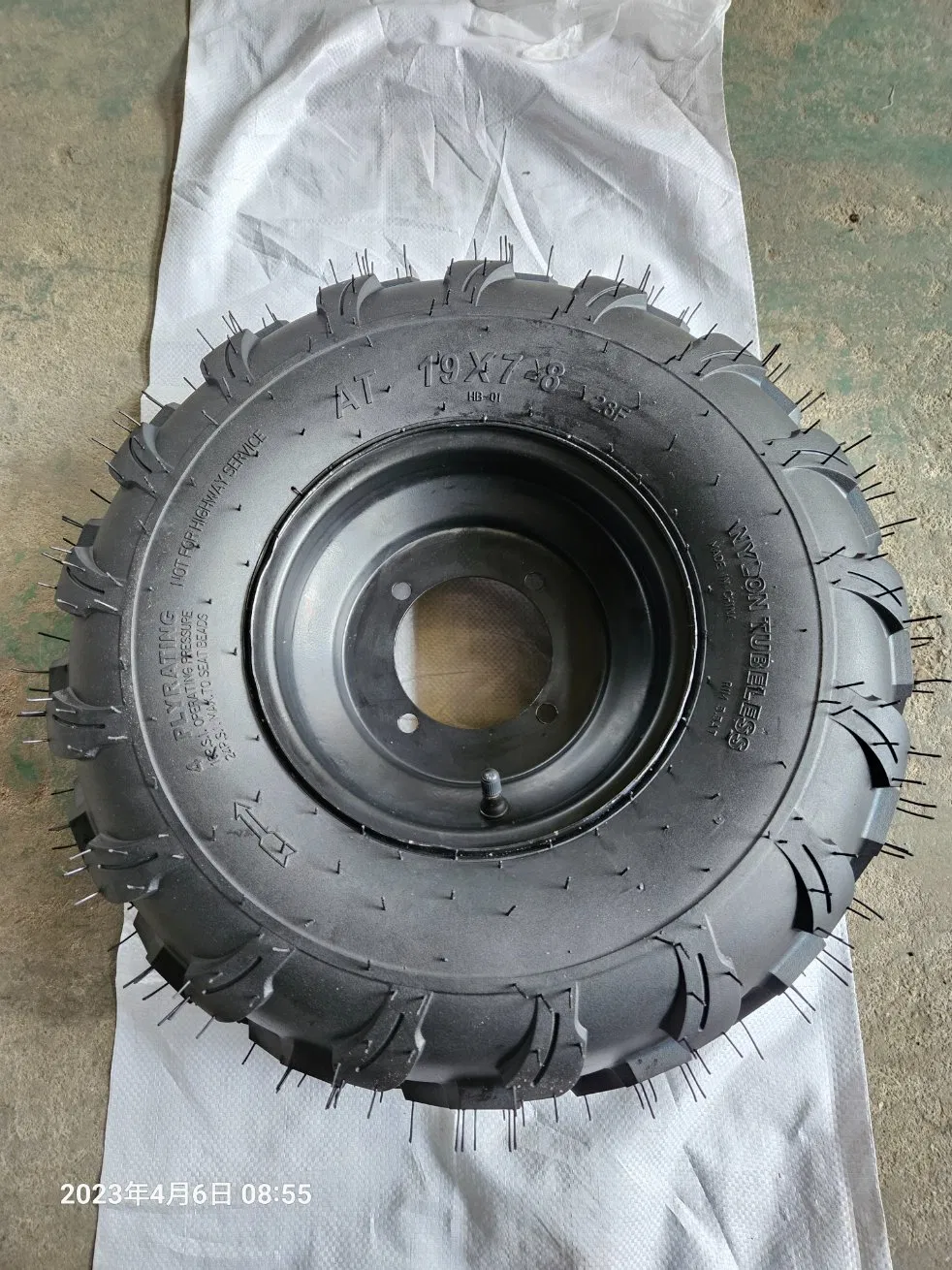 Chinese Factory Wholesale ATV Tubeless Tire/All Terrain Vehicle Tubeless Tire 19X7-8 Rubber Wheel