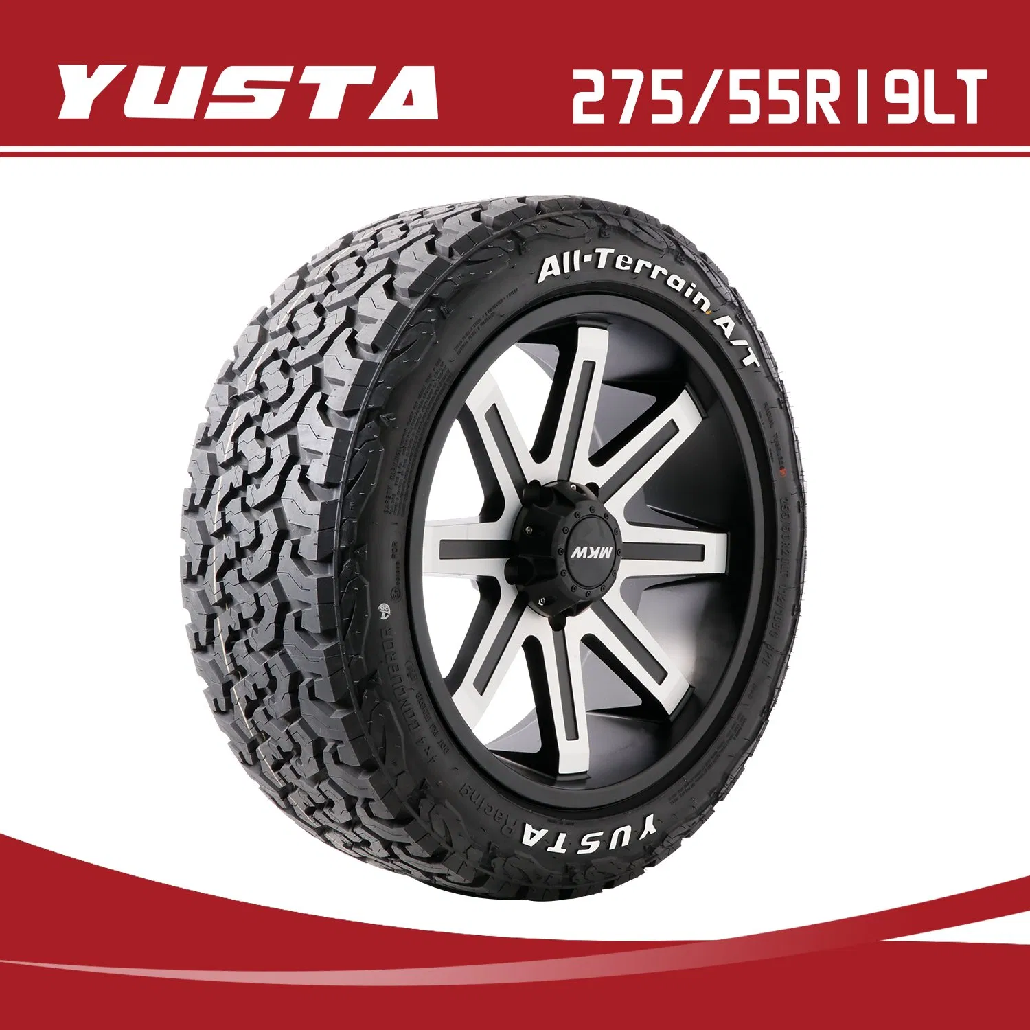 Yusta a/T 4X4 SUV Tire off Road All Terrain Mud Terrain Tires M/T Pickup Truck Tyre275/55r19lt