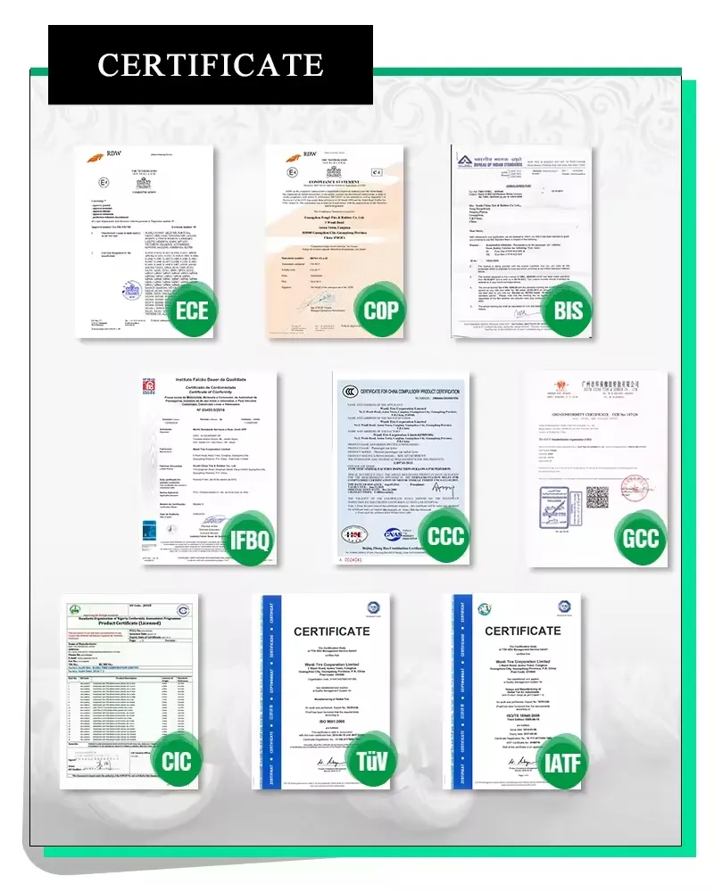 Tyre Certifications