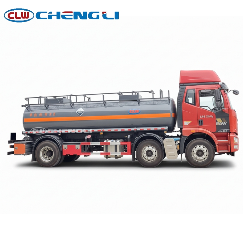 Commercial 18000 L Corrosive Liquids Transport Tank Truck Heavy-Duty Industrial