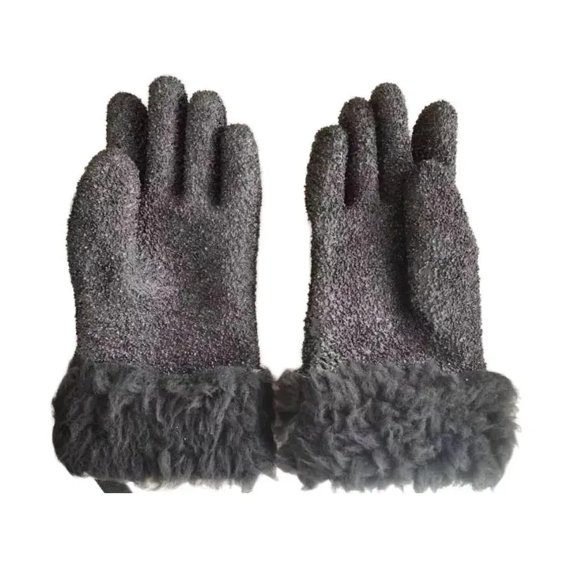 Black PVC Glove Side View