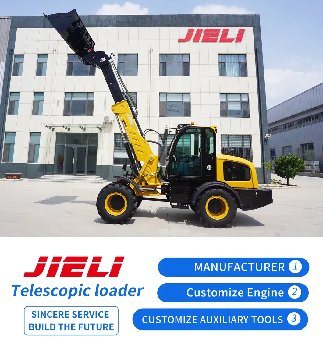 High-Performance 2.5t 5m Front Wheel Hydraulic Compact Small Telescopic Loader