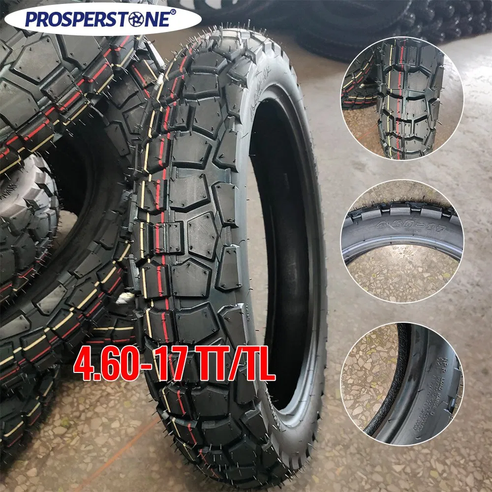 Rubber Tubeless Tyres Super Wear-Resistant Run-Flat Motorcycle Tires/Tyres 4.60-17