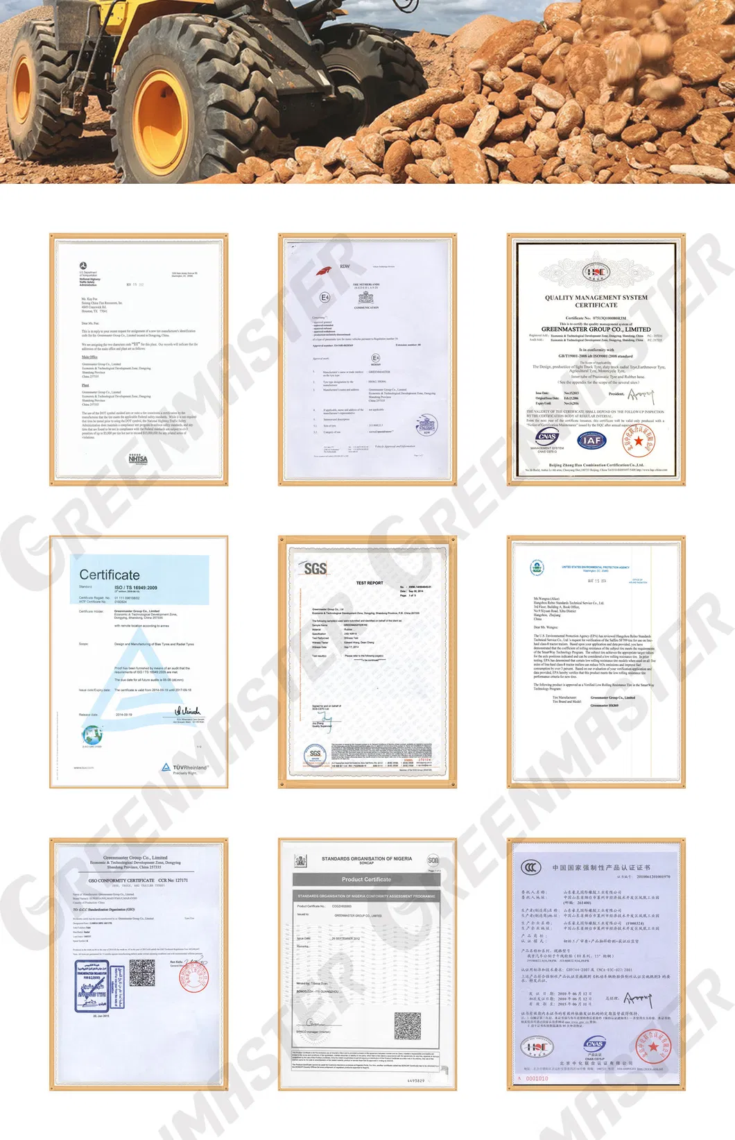 Certifications