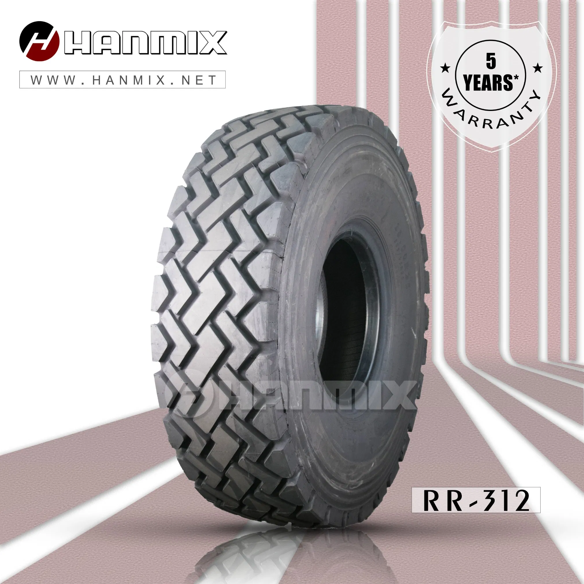 Hanmix off-The-Road Radial Tire Ind Cranes, Fire Rescue E2/L2 E3/L3 E4/L4 OTR Radial Tyres Tires 18.00r25 (505/95R25)
