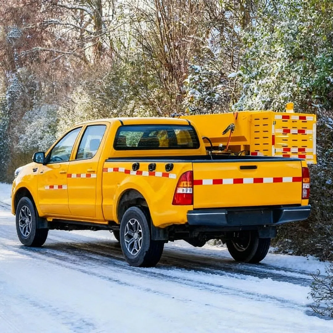 Foton Pickup Mini Small Ice Snow Removal Sweeper Cleaner Truck Snow Removal Brush Sweeping Vehicle Snow Plow Shovel Machine Winter Service Special Light Truck