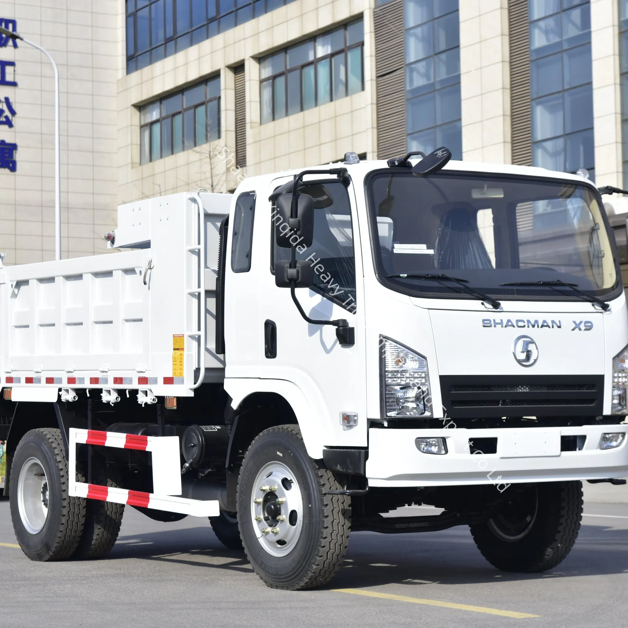 New Shcman X9 4X4 4X2 170HP All Wheel Drive Tipper Mining Dump Dumper Cargo Truck Mini Flatbed Stake Dumping Light Tipping Mini Max Mine Dump Truck