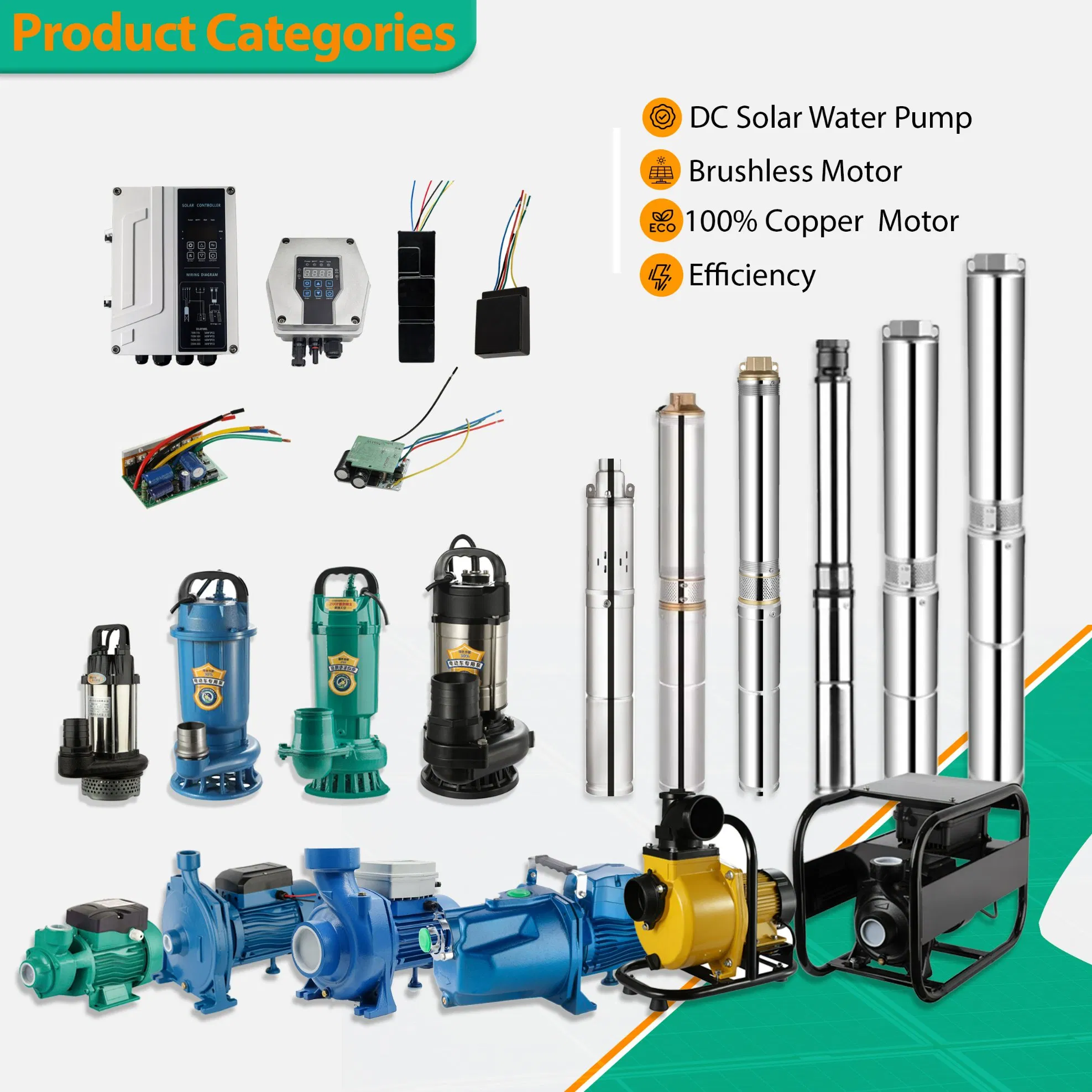 3 Inch DC Brushless Solar Surface Self-Priming Centrifugal Water Pump for Agricultural Irrigation Direct Factory Price OEM MPPT Solar Powered Water Pump