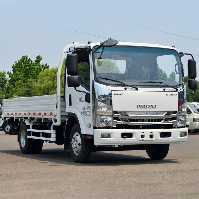 Isuzu Elf Kv100 4X2 4ton Diesel Fuel Dropside Light Duty Cargo Truck
