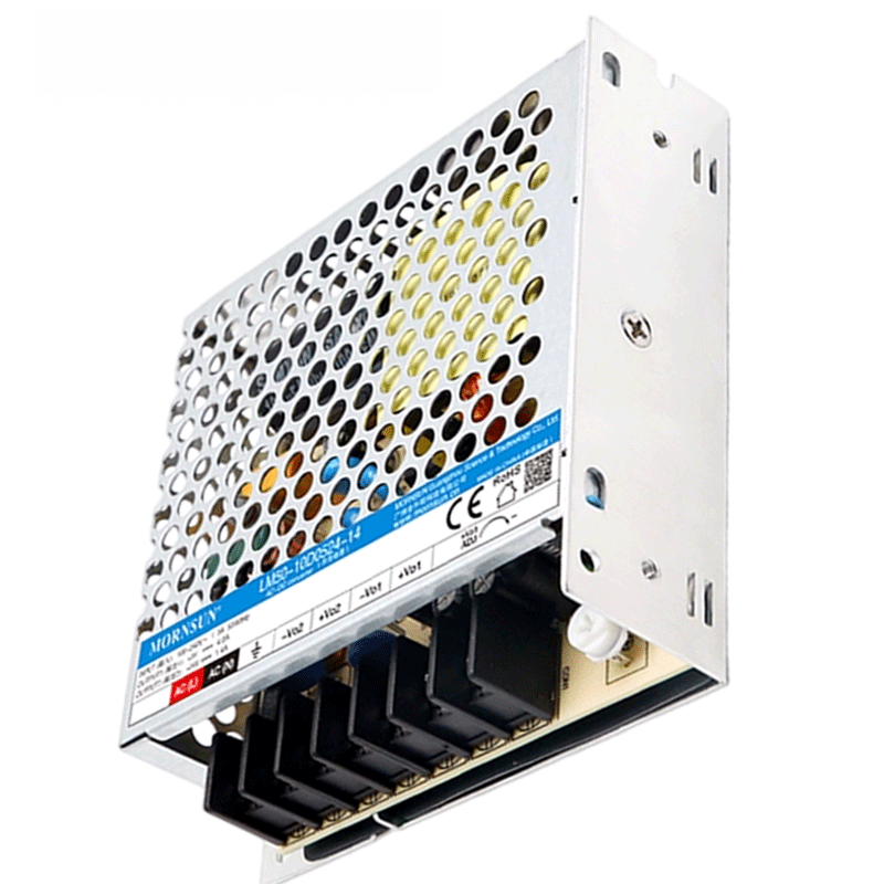 Mornsun LM50-10Dxx 50W Dual Isolated AC/DC Power Supply 85-264VAC Metal Enclosure 3-Year Warranty High Efficiency 83%-84% for