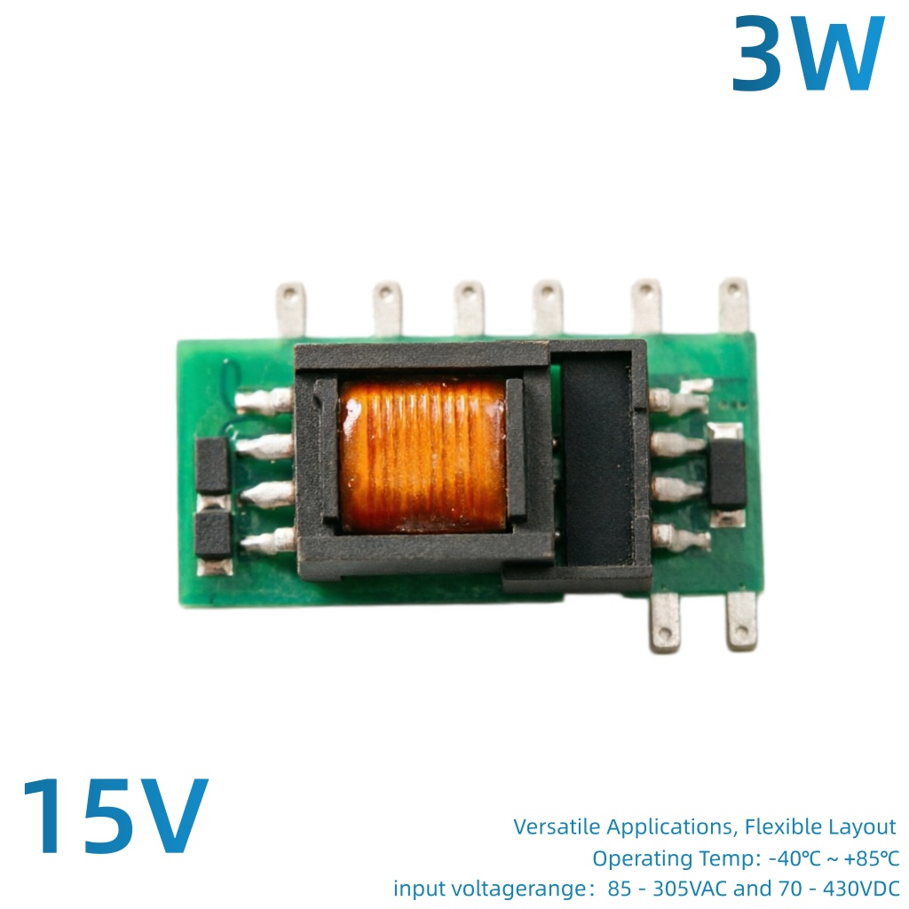 Mornsun 15V 3W LS03-13B15R3 AC DC Converter 15VDC Output SIP Switching Power Supply High Reliability SMPS Module PCB Mount