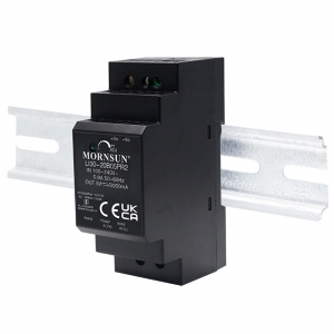 Mornsun LI30-20BxxPR2 30W DIN Rail Power Supply with 2A/3A Output High EMC Immunity for Industrial Automation