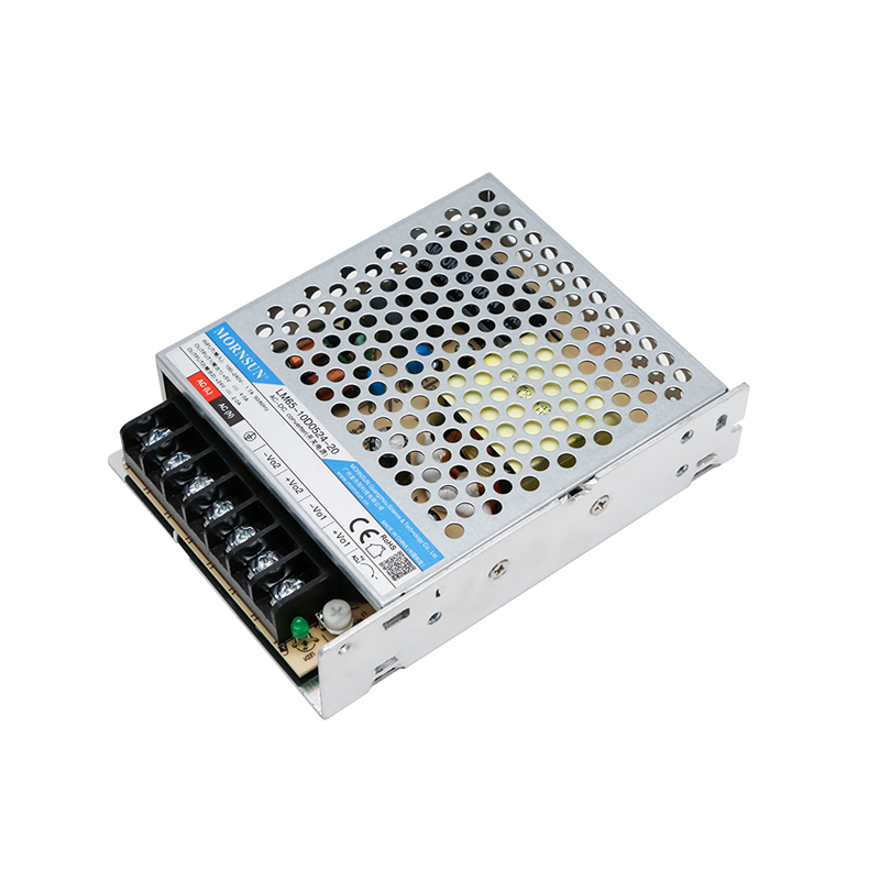 Mornsun LM65-10D0524-20 65W Dual Output AC/DC Power Supply 5V 24V Metal Enclosure Industrial Use 3-Year Warranty 82% Efficiency
