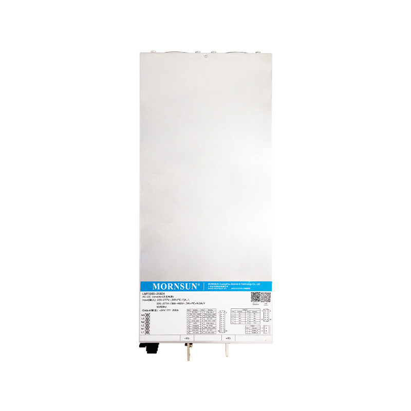Mornsun LMF5000-25Bxx 5000W AC/DC Power Supply Single Metal Enclosure EN55032 Class B 3-Year Warranty Industrial Smart City