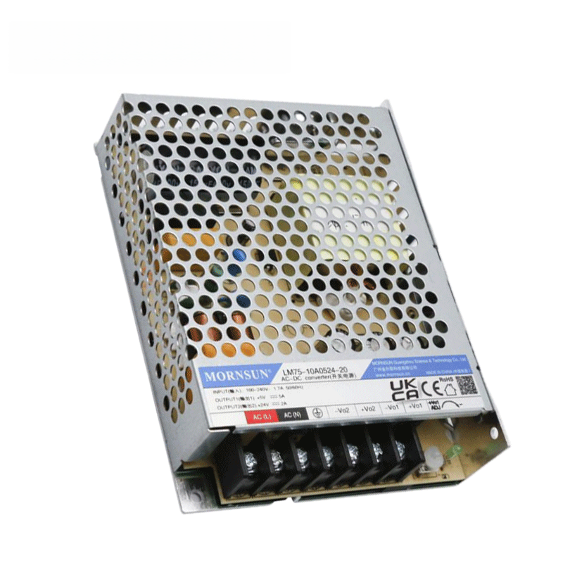 Mornsun LM75-10Axx 75W Dual Non-Isolated AC/DC Power Supply EN55032 Class B 3-Year Warranty High Efficiency 80-81% for