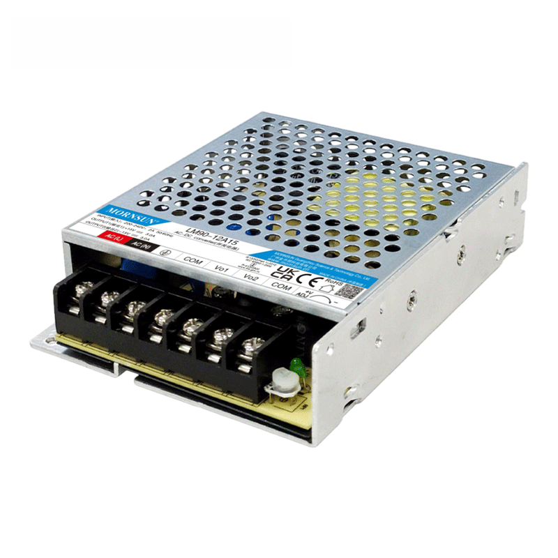 Mornsun LM90-12A15 90W 15V Dual Output AC/DC Power Supply 82% Efficiency 3-Year Warranty for Industrial Laser Galvanometer