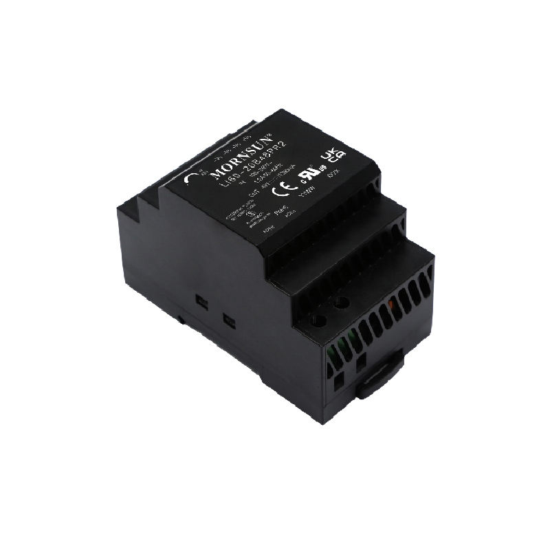 Mornsun LI30-20BxxPR2 30W DIN Rail Power Supply with 2A/3A Output High EMC Immunity for Industrial Automation