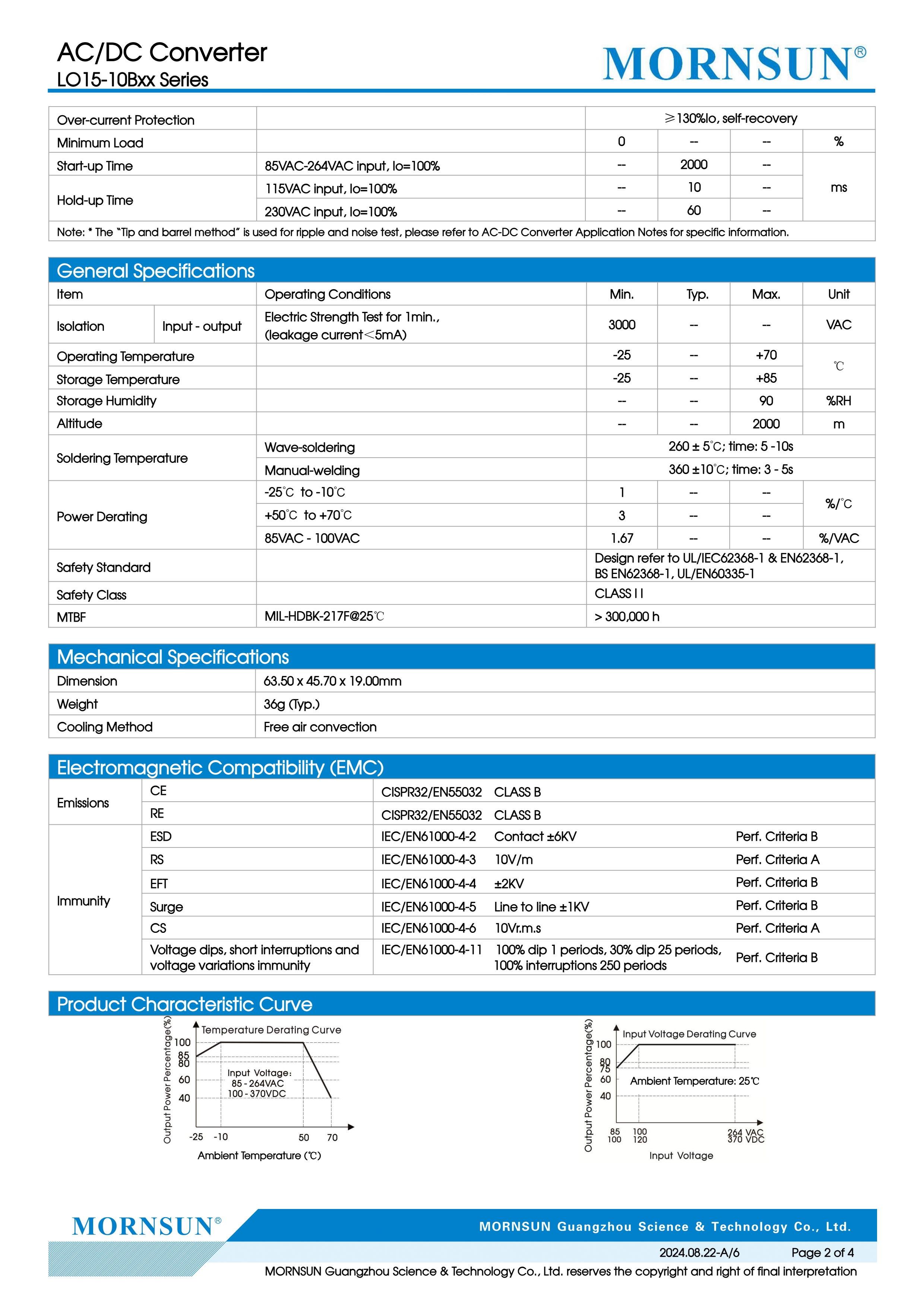 Original Mornsun LO15-10B03 15W AC DC Open Frame Power Supply 3.3V 3A SMPS PCB Mount Industrial SMPS MW Replace EPS-15-3.3