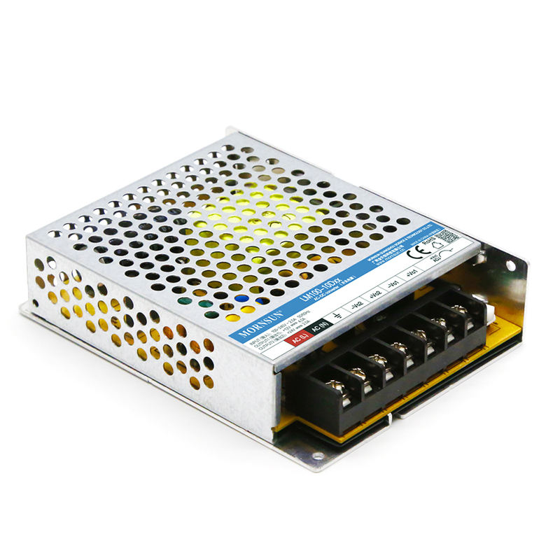 Mornsun LM100-10Dxx 100W Dual Output AC/DC Power Supply Metal Enclosure LED Indicator 3-Year Warranty 85-87% Efficiency for