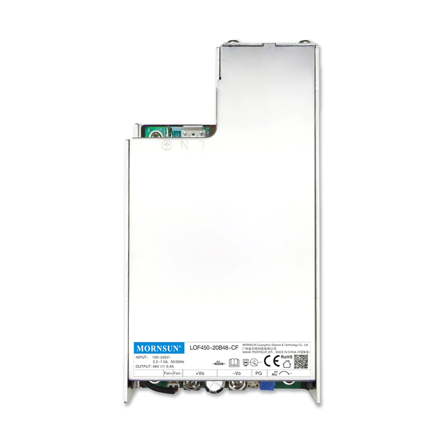 Mornsun LOF550-20Bxx-CF 550W Medical LED Power Supply Single Output IEC60601-1 BF Type Enclosed for Global Use