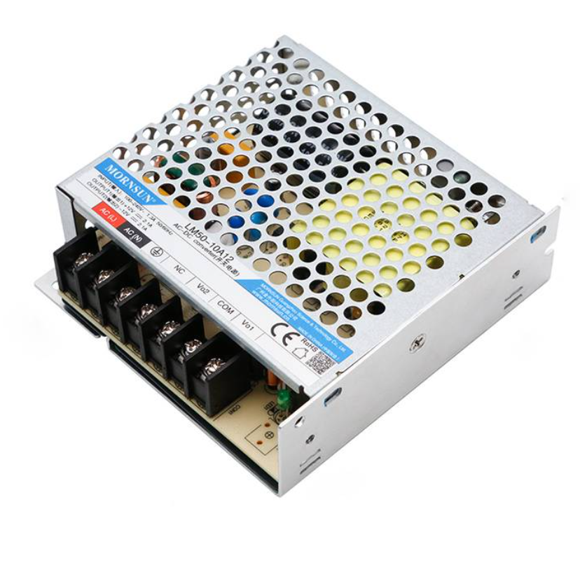 Mornsun LM50-10A12 50W Dual Non-Isolated AC/DC Power Supply Metal Enclosure LED Indicator 3-Year Warranty for Industrial Smart