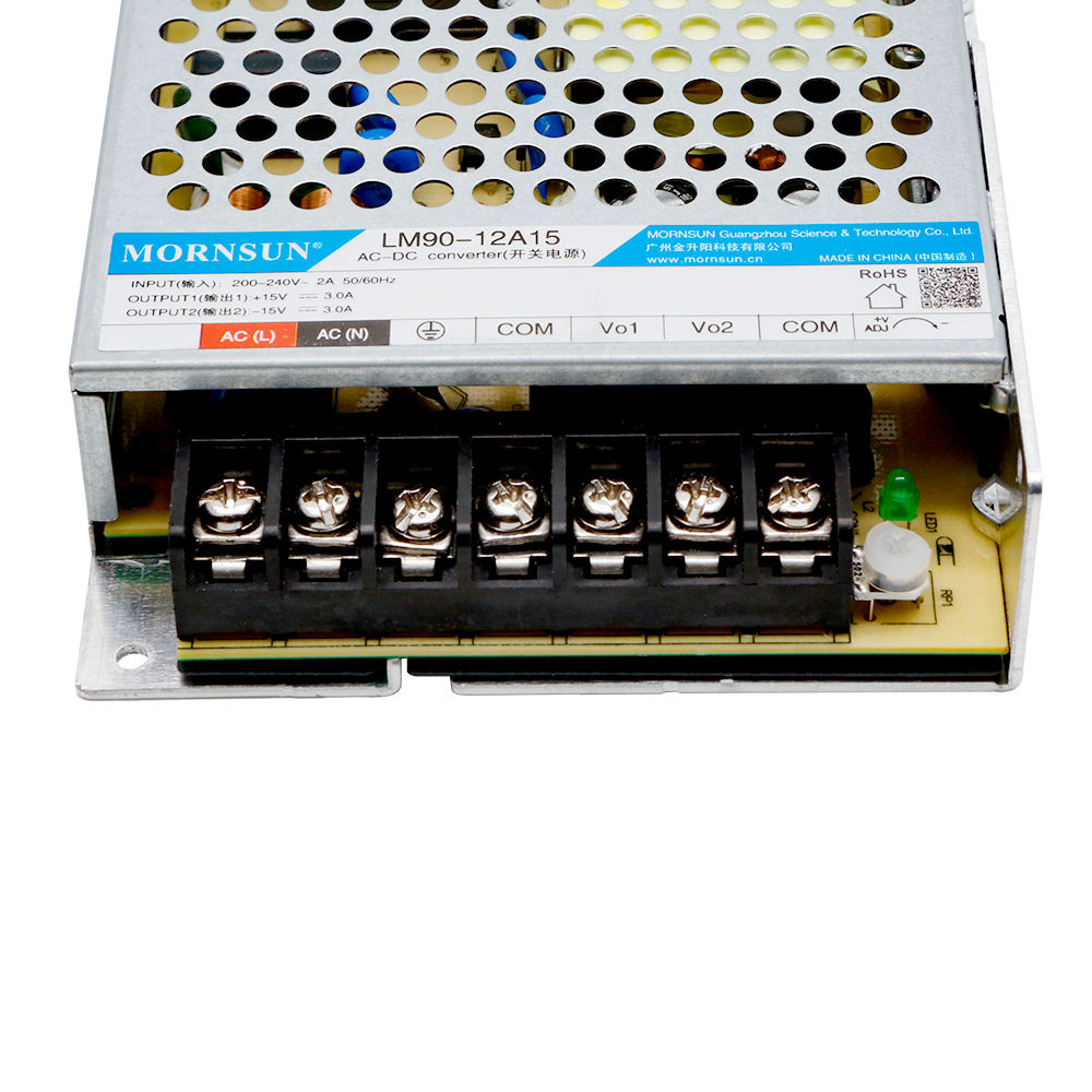 Mornsun LM90-12A15 90W 15V Dual Output AC/DC Power Supply 82% Efficiency 3-Year Warranty for Industrial Laser Galvanometer
