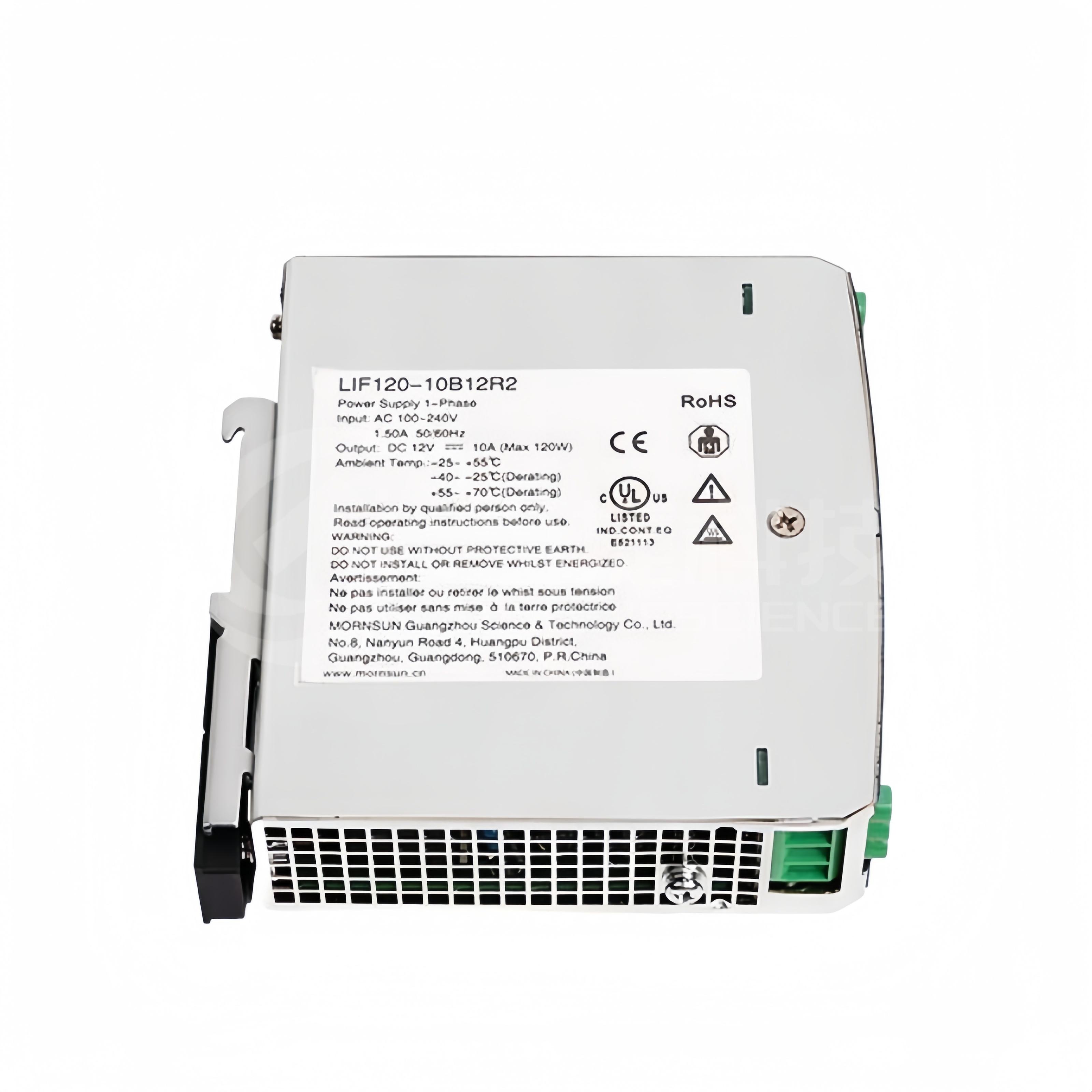 Mornsun AC-DC Switching Power Supply LIF120-10B55R2 120W 55V 2.2A Single DIN Rail High Efficiency EMC Industrial PSU Harsh