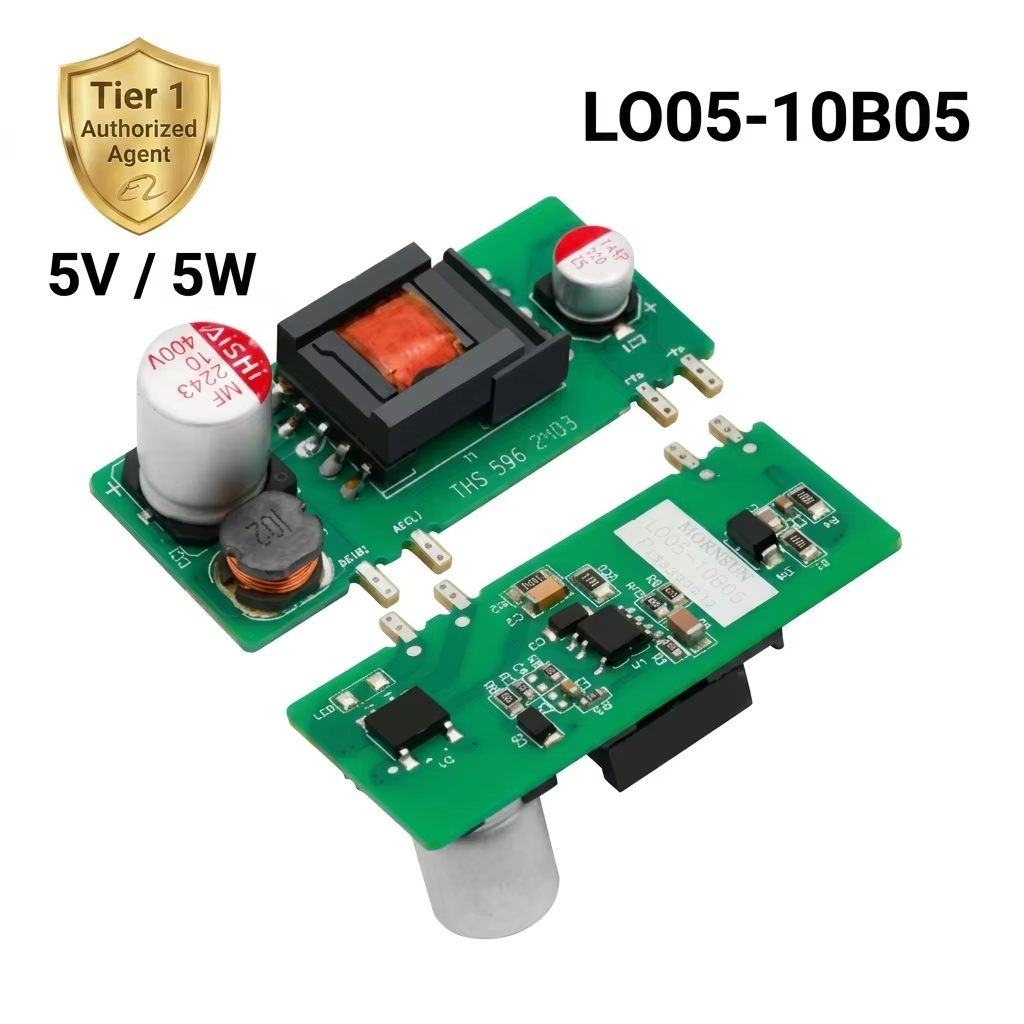 Compact 5V Regulated AC/DC Switching Power Supply LO05-10B05 85-264VAC 3000V Isolation Low Ripple Industrial PSU