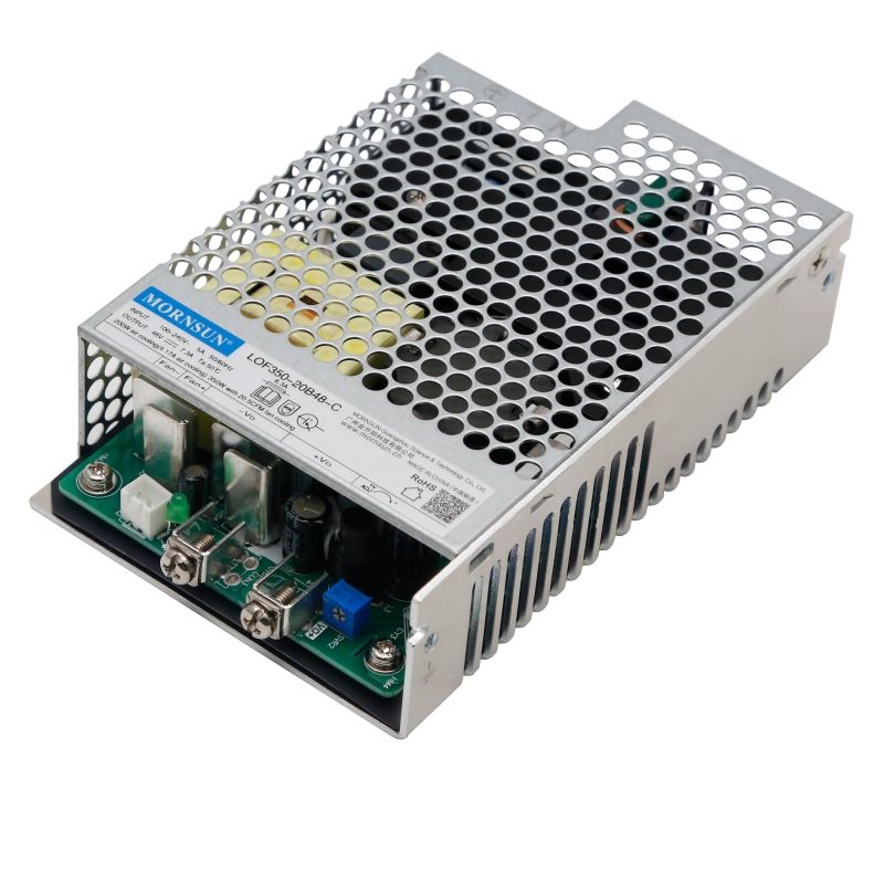 Mornsun LOF350-20Bxx-C 350W AC-DC Medical Power Supply IEC60601-1 BF Type Metal Enclosure High Efficiency for Industrial Use